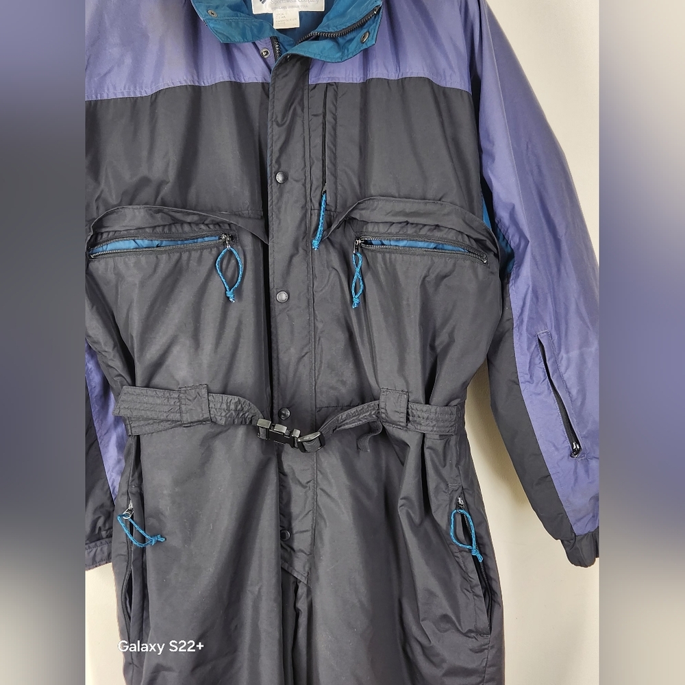 Vintage 90s Men's Colombia Black & Purple Snowsuit Size XL. #F21 - Picture 14 of 16